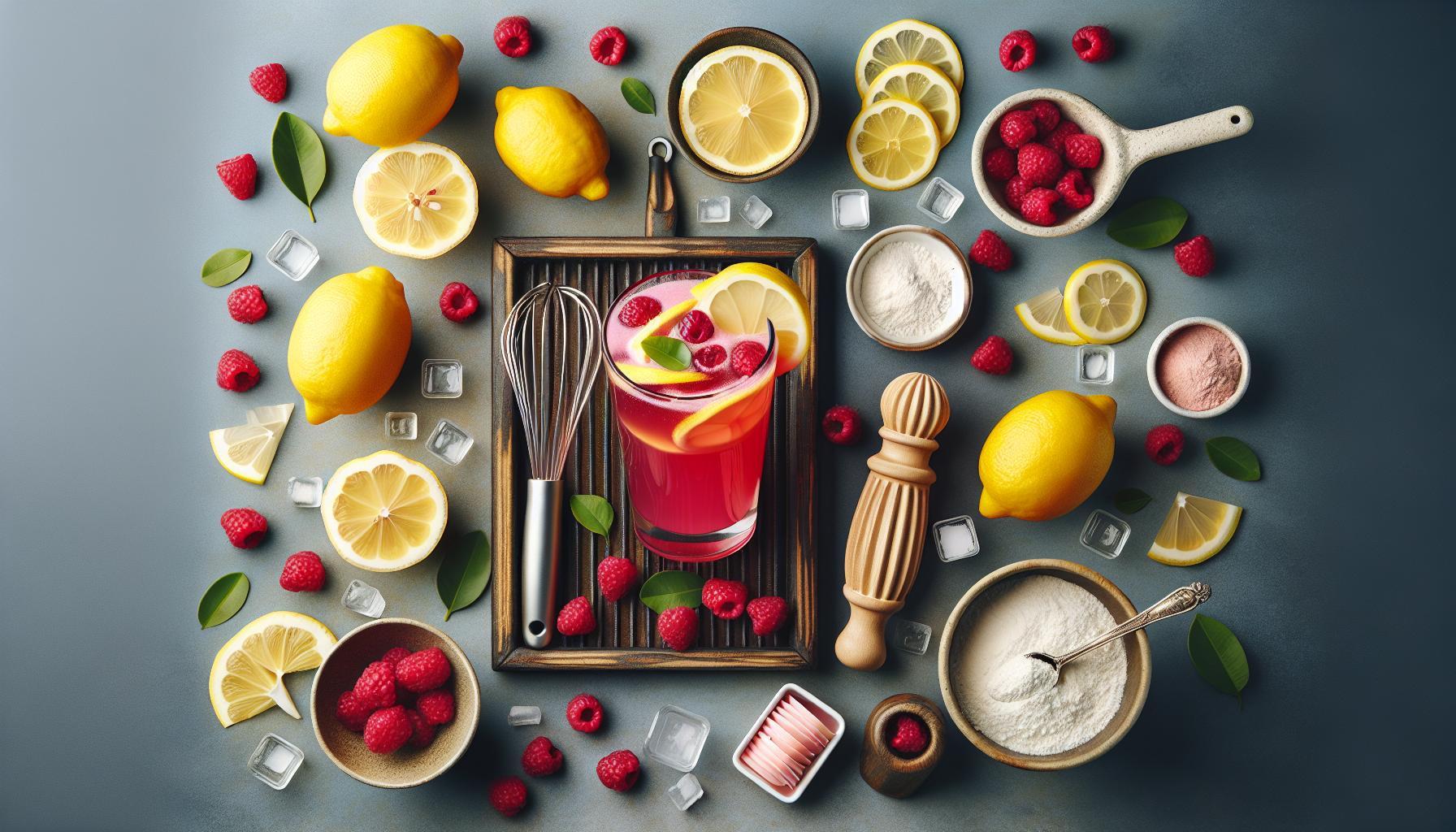Boost Your Wellness with this Refreshing Raspberry Collagen Lemonade Recipe: Perfect Balance of Tangy & Sweet!